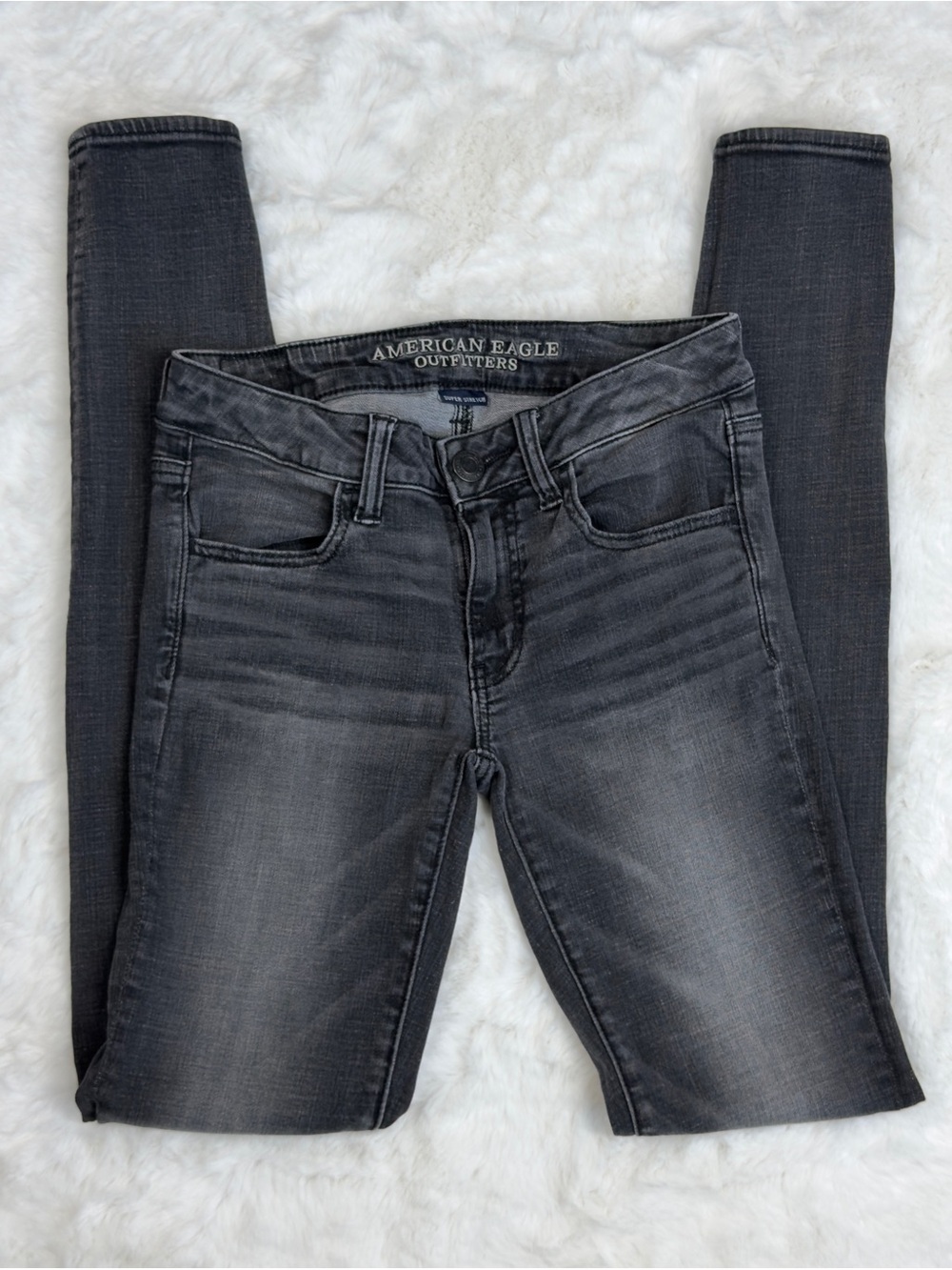 American Eagle Outfitters Charcoal Grey Skinny Jeans